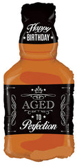 Aged To Perfection Whiskey Bottle Foil Balloon 34" - Pretty Day