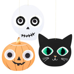 Halloween Hanging Heads Decoration 3pk.