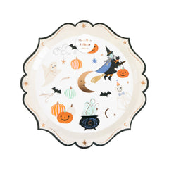 Ornate Edge Halloween Plates Small 8pk.