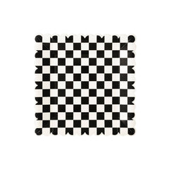 PREORDER SHIPPING 8/1-8/8 - WED1040 -  Party More Checkered Paper Plate - Pretty Day