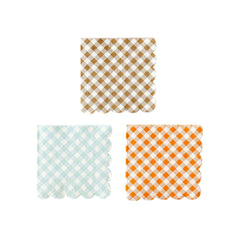 Harvest Gingham Paper Cocktail Napkin-24pk. - Pretty Day
