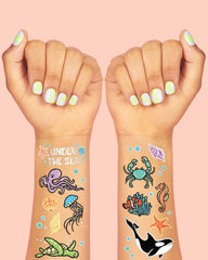 Under The Sea Tats - 50 foil temporary tattoos - Pretty Day