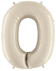 White Sand 0 Jumbo Foil Balloon - Pretty Day