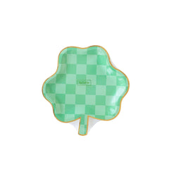 My Mind’s Eye - SPD1042 - Checkered Shamrock Paper Plate - Pretty Day