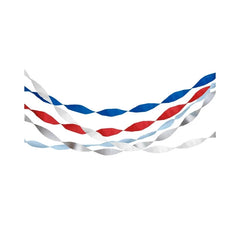 Meri Meri 4th of July Red White and Blue Crepe Paper Streamers