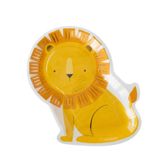 My Mind’s Eye - SAF941 -  Safari Lion Shaped Paper Plate - Pretty Day