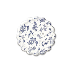 PLTS388M - Cream Winter Foliage Paper Plate - Pretty Day