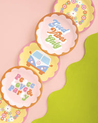Groovy Paper Plates - 24pk - Pretty Day