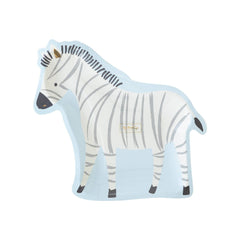 My Mind’s Eye - SAF942 -  Safari Zebra Shaped Paper Plate - Pretty Day
