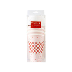 My Mind’s Eye - PLTG317 - Red Checks To-Go Cup Set - Pretty Day