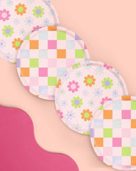Petit Fetti - Groovy Paper Plates, Birthday Party Decorations, Baby Shower - Pretty Day