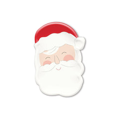 PLTS385B - Smiling Santa Shaped Paper Plate - Pretty Day
