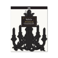 PREORDER SHIPPING 8/1-8/8 - MYS1005 -  Mystical Black Glittered Hanging Chandelier - Pretty Day