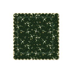 My Mind’s Eye - PRESALE SHIPPING MID OCTOBER - MEM1042 - Christmas Memories Mistletoe Scalloped Paper Plate - Pretty Day