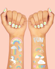Rainbow 🌈 Tats - 46 foil temporary tattoos - Pretty Day