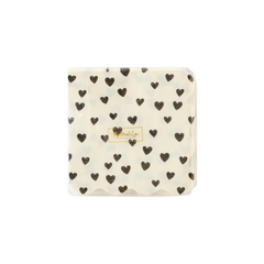 My Mind’s Eye - XOX1039 -  Black Hearts Cocktail Napkin - Pretty Day