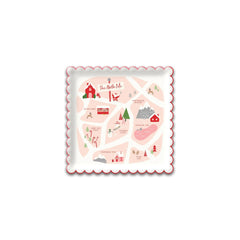My Mind’s Eye - PRESALE SHIPPING MID OCTOBER - BEC1040 - Believe North Pole Map Paper Plate - Pretty Day