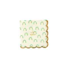 My Mind’s Eye - SPD938 - Occasions By Shakira - Foiled Rainbow Scallop Cocktail Napkin - Pretty Day