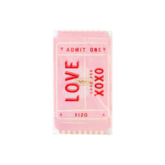 My Mind’s Eye - VAL1036 -  Love Ticket Shaped Dinner Paper Napkin - Pretty Day