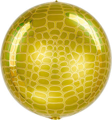 Alligator Print Round Foil Balloon Orbz S3066 - Pretty Day