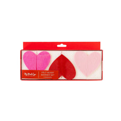 My Mind’s Eye - PLHB113 -  Felt Heart Triple Banner Set - Pretty Day