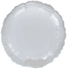 3 Pack of Standard Size Silver Circle Foil Balloon S4027 - Pretty Day