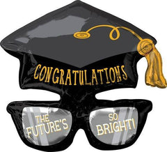 Congrats Grad  Graduation Cap Jumbo Balloon S8095 - Pretty Day