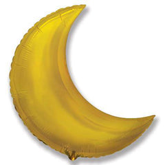 Gold Crescent Moon Shaped Jumbo Foil Balloon S3045 - Pretty Day