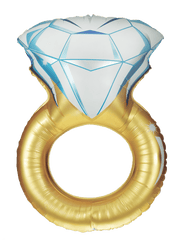 Gold Diamond Ring Jumbo Foil Balloon S4028 - Pretty Day