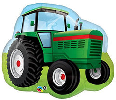 Jumbo Green Farm TractorFoil Balloon S4037 - Pretty Day