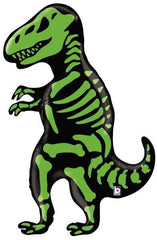 Neon Green Dinosaur Skeleton Jumbo Foil Balloon S3146 - Pretty Day
