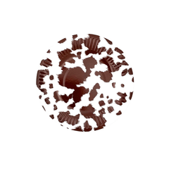 Brown Cowhide Dessert Plates 8pk. JN23 S1070 - Pretty Day