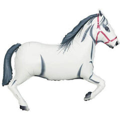 White Horse Jumbo Foil Balloon S4107 - Pretty Day