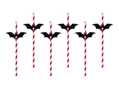 Bat Paper Straws 6pk M0072 - Pretty Day