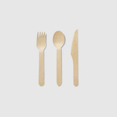 Wooden Cutlery Set - 30 Pack S3084 - Pretty Day