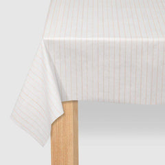 Light Pink Pinstripe Tablecloth S4051 - Pretty Day