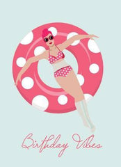 Birthday Vibes Greeting Card - Designs By Maria - Pretty Day