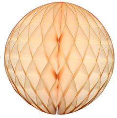 Antique Peach Tissue Paper Honeycomb Balls - Pretty Day