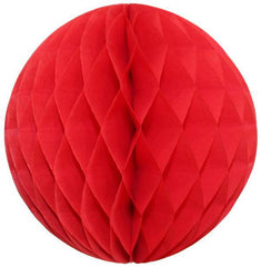 Red Tissue Paper Honeycomb Balls - Pretty Day