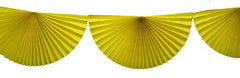 Yellow 10 Ft Tissue Fan Garland Bunting - Pretty Day