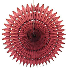Maroon Tissue Paper Fans - Pretty Day