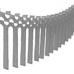 Grey 12 Ft Tissue Macrame Garland - Pretty Day