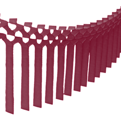 Maroon 12 Ft Tissue Macrame Garland - Pretty Day