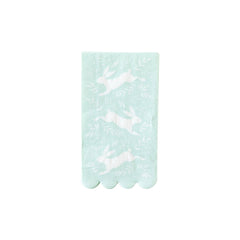 PLTS362W - Bunny Sprigs Guest Towel Napkin - Pretty Day