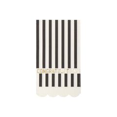 My Mind’s Eye - GRD1036 - Congratulations Fringe Scalloped Paper Dinner Napkin - Pretty Day