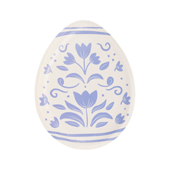 My Mind’s Eye - PLPL264 - Floral Egg Shaped Paper Plate - Pretty Day