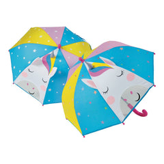 Colour Changing 3D Umbrella - Rainbow Unicorn S6037 - Pretty Day