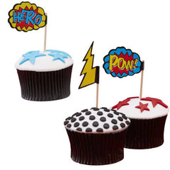 Super Hero Party Cupcake Toppers  S5115 - Pretty Day