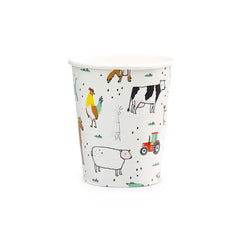 On the Farm -9 oz Cups - 8 Pk. S0063 - Pretty Day
