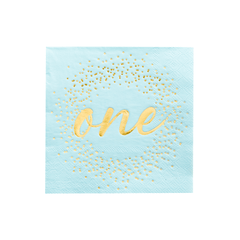 Blue Onederland Cocktail Napkins - 20 Pack S2081 - Pretty Day